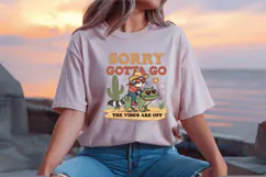 Funny Sarcastic Raccoon, Cowboy Frog PNG Sublimation Design Product Image 3