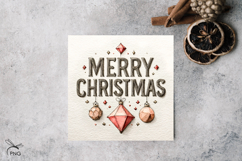 Merry Christmas digital paper, background clipart Product Image 2