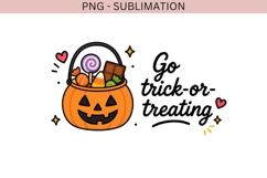 Go Trick or Treating PNG | Halloween Pumpkin Design | Candy Product Image 2