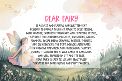 Dear Fairy Font Cute Kids Font, Cricut Font, Girly Font Product Image 2