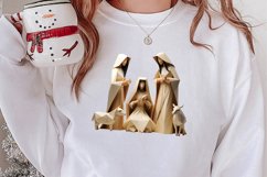 Christmas Origami Style Sublimation, Christmas PNG Product Image 2