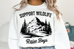 Support Wildlife Raise Boys svg | Svg Cut Files | Shirt Svg Product Image 1