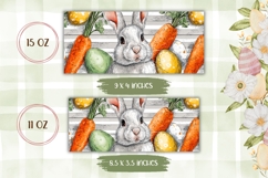 Easter Bunny Mug Wrap, Carrot Mug Template Product Image 2