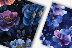 Purple Flower Digital Paper Product Image 2