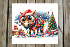 Christmas horse | 4 funny Skinny tumbler sublimation designs Product Image 2