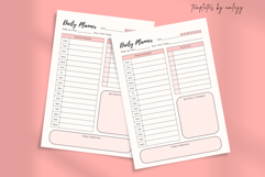 Daily Planner Template for Canva Aesthetic, Minimal, Product Image 2