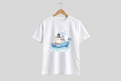 Watercolor Transport Clipart Product Image 2