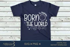 Born to Brighten the World,Baby Announcement Svg Product Image 2