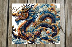 Chinese dragon | 8 Retro Skinny tumbler sublimation designs Product Image 2