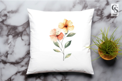 Watercolor Rose Flower Clipart Sublimation PNG Product Image 2