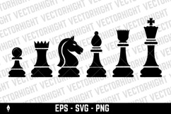 Illustration of chess figures on white background. Design Product Image 2