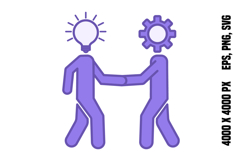 Purple Collaboration Icon Product Image 1