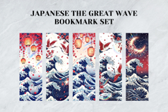 Japanese The Great Wave Bookmark Set,Hokusai Ukiyo-e Art Product Image 2