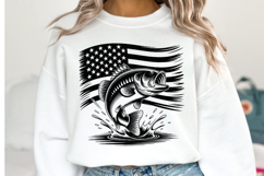 USA Fishing Svg Design | Svg Cut Files | Shirt Svg Product Image 1