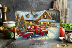 Kitchen cutting board | Christmas farm sublimation png Product Image 1