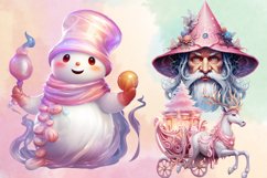 Pink Magical Christmas Clipart Bundle, Christmas PNG Product Image 3