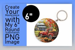 Fall Vibes Pickup Round Design Print PNG Product Image 1
