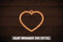 Valentine Ornament SVG,Laser Cut, Heart for laser cut Product Image 1