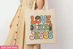 Love like jesus PNG, Retro Christian PNG Product Image 2