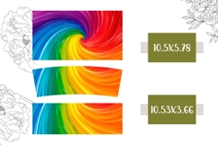 Rainbow Swirl Tumbler Design, 40 Oz Tumbler Template Product Image 2