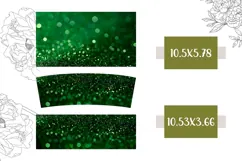 Green Glitter Tumbler Design, Glitter 40 Oz Tumbler Product Image 2