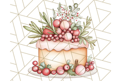 Christmas Cottagecore Kitchen Clipart PNG, Holiday Decor Product Image 2