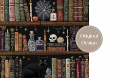 Embroidery Halloween Tumbler, Gothic Tumbler Wrap, Skull PNG Product Image 2