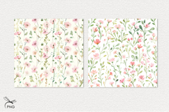 Floral digital paper, background clipart Product Image 2