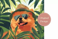 Tropical Tumbler Wrap, Chow Chow Dog Tumbler Sublimation Product Image 2