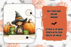 Kids Halloween Money Card, Printable Halloween Design Product Image 2
