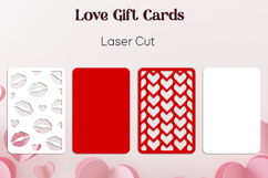 Valentine's Day gift card, Love bookmark svg, Papercut Product Image 2