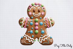 Gingerbread Man Clipart Bundle PNG Product Image 7