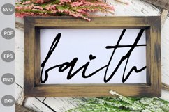 Faith- Christmas SVG Design Product Image 1
