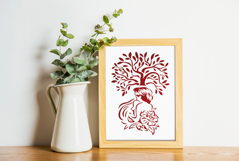 Mother and Baby Papercut SVG Product Image 3