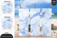 3D Marble Tumbler Wrap | 3D Skinny Sublimation Wrap Design Product Image 1