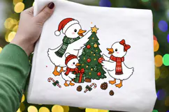 Christmas Ducks PNG Clipart, Decorating Christmas Tree Product Image 5
