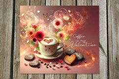 Coffee is my love | 4 Sublimation Tumbler Designs, PNG Product Image 2