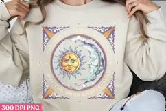 The sun watches what i do PNG, Sun and Moon Sublimation PNG Product Image 1