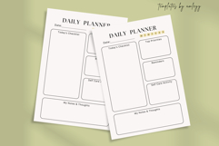 Elegant Daily Planner Template | Sophisticated Printable Product Image 2