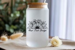 Flower Monogram Svg, Flower Svg Product Image 5