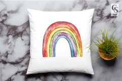 Colorful Rainbow Watercolor Clipart PNG Product Image 2