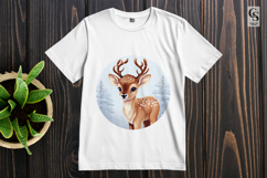 Cute Baby Deer Clipart Sublimation PNG Product Image 2