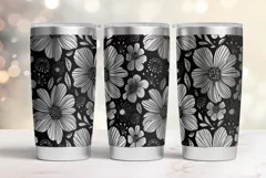 20oz Tumbler laser svg Floral wrap| Wildflowers pattern Product Image 2