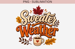 Autumn phrase png design for T-shirts Product Image 2