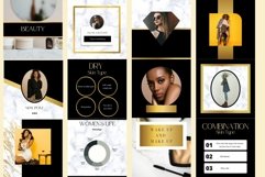 Black Gold Instagram Templates. 60 unique Canva Templates fo Product Image 3
