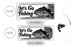 Let&#039;s Go Fishing Mug Wrap, Dad Coffee Mug, Cartoon Fish Mug Product Image 2