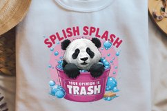 Funny Animals Quotes Sublimation, Splish splash your opinion Product Image 2