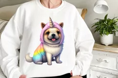 Cute Unicorn Costume For Dogs, Unicorn Watercolor Product Image 2