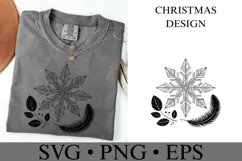 Christmas Snowflake Svg | Christmas svg | Shirt Svg Product Image 1