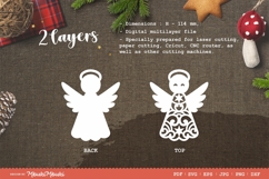 Christmas tree toys Angel / laser cut file / SVG Product Image 2